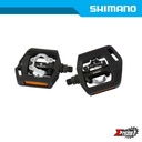 Pedal MTB SHIMANO MTB-Others PD-T421 SPD Single Sided Flat Trekking w/ Cleats Ind. Pack EPDT421