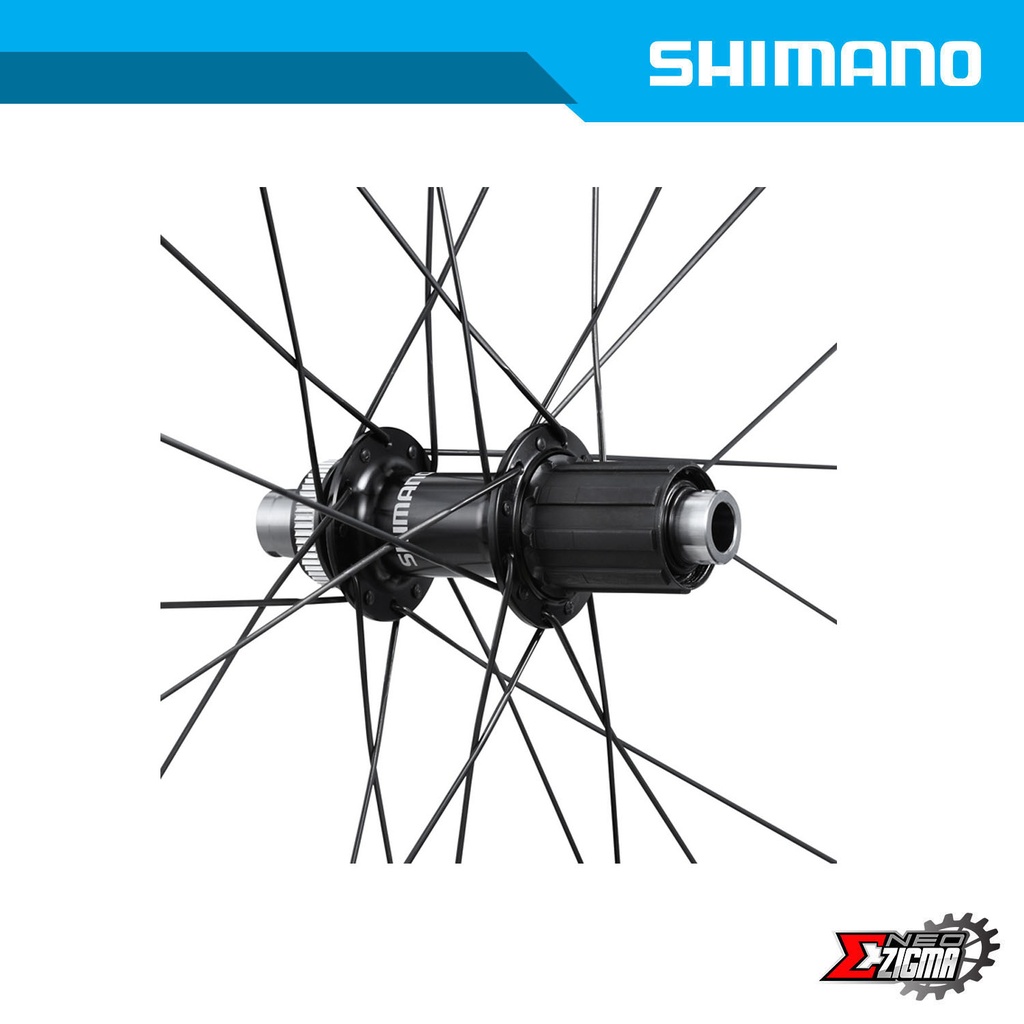 Wheel Set Road SHIMANO 105 WH-RS710-C46-TL 12mm E-thru For 11/12-Spd 100/142mm Ind. Pack EWHRS710C46LFERED