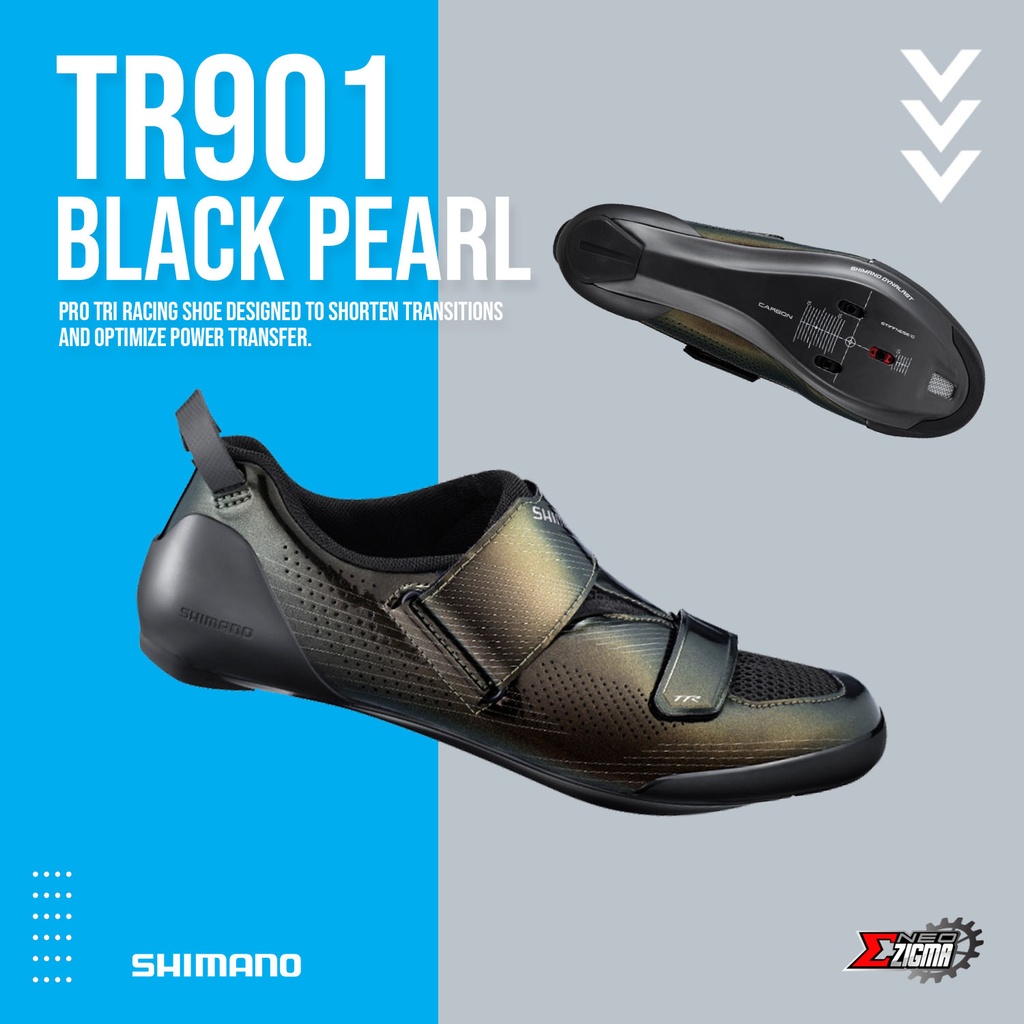 Shoes Triathlon SHIMANO On-road/Triathlon TR901 Men Strap Black Pearl