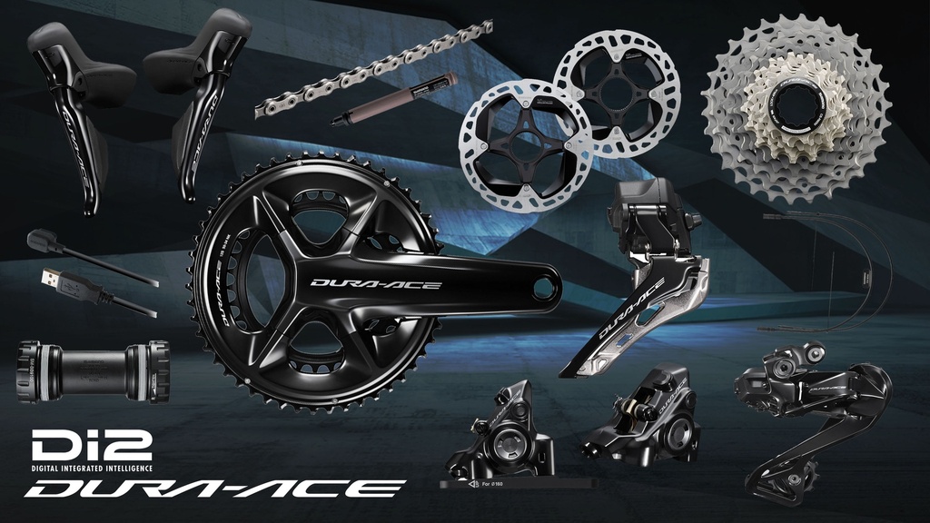 Group Set Road SHIMANO Dura-Ace Di2 R9200 2x12-Spd Hydraulic