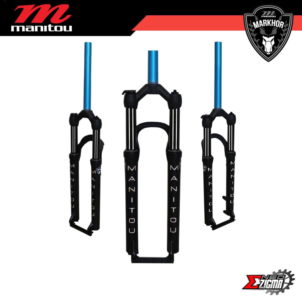 Fork Suspension 27.5+ MANITOU Markhor Tapered 15mm*110 Boost*100mm Travel BK Stanchion Black