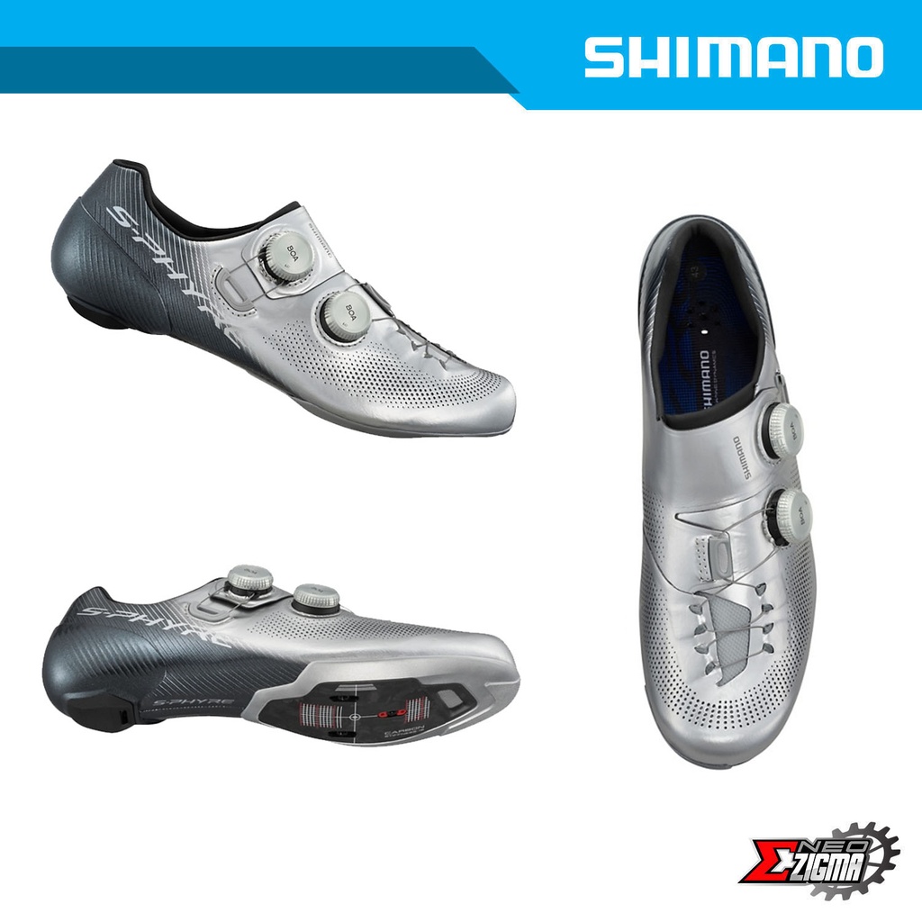 Shoes Road SHIMANO On-road/Road Competition/S-phyre RC903S Wide Men BOA Silver