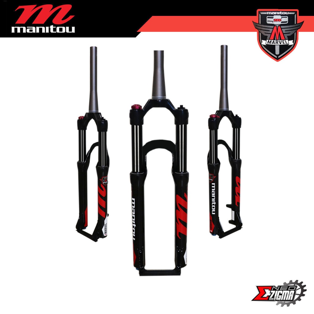 Fork Suspension 26" MANITOU Marvel Pro Tapered 9mm*120mm Travel BK Stanchion