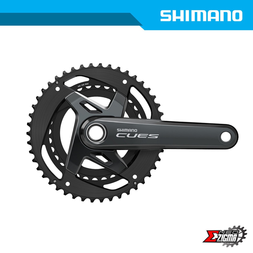 Chainwheel MTB SHIMANO CUES FC-U8000-2 46x32x170mm 11-Spd w/o BB Parts Ind. Pack EFCU80002CX62X