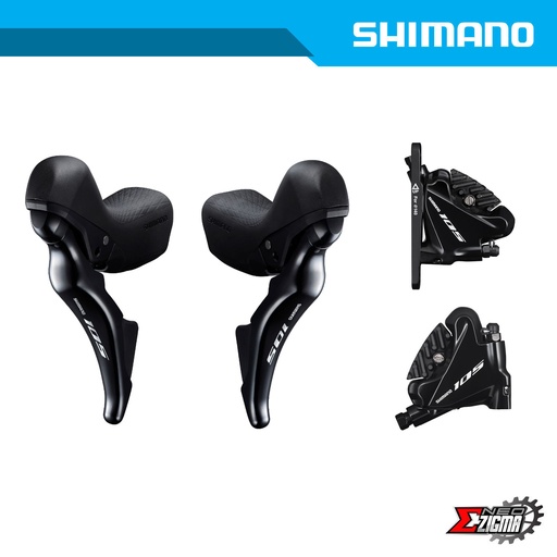 [DBSH029F/R] Disc Brake Assembly Road SHIMANO 105 BR/ST-R7070/R7025 11-Spd J-kit Hydraulic F/R