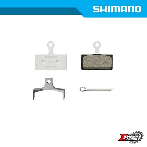 [DPSH133E] Disc Brake Pad MTB SHIMANO Others G05A-RX Resin Semi-bulk Pack (50pairs/pack) EBPG05ARXCS