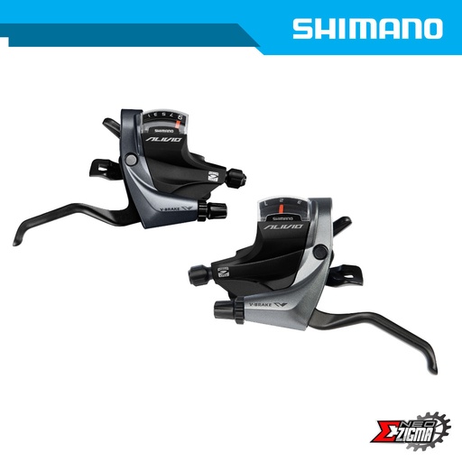 [STSH116 SP] Shifter Lever MTB SHIMANO Alivio ST-M4000 Front/Rear 9-Spd ASTM4000LB/RA