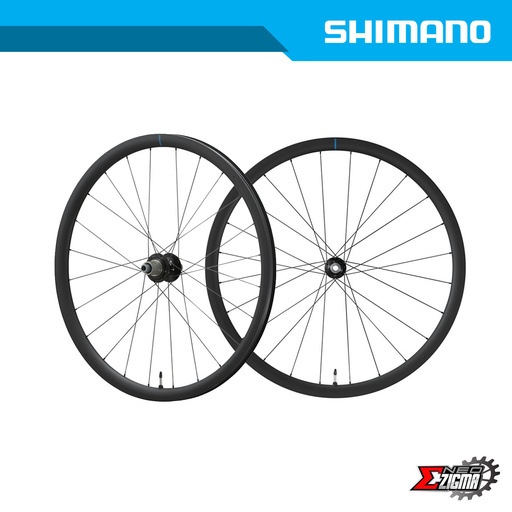 [WHSH195E] Wheel Set Gravel SHIMANO GRX WH-RX880-700C 12mm E-thru Tubeless For 12-Spd 100/142mm Micro Spline Ind. Pack EWHRX880LFEREDMS70